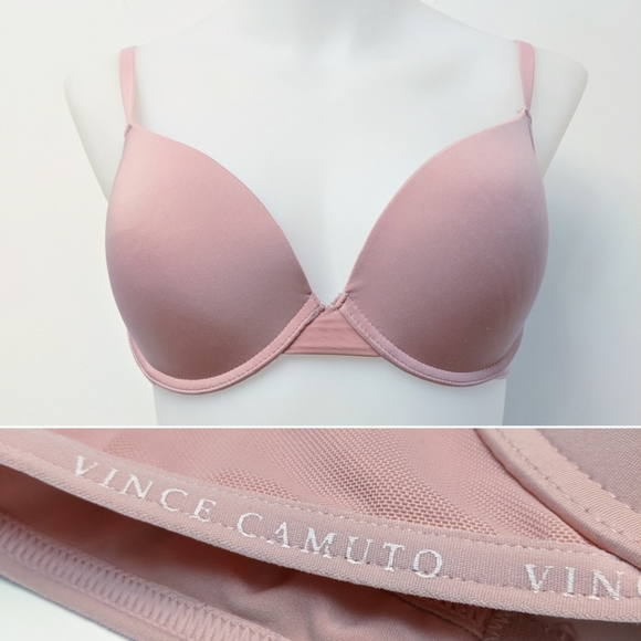 VINCE CAMUTO Full coverage bra, pink, 36C